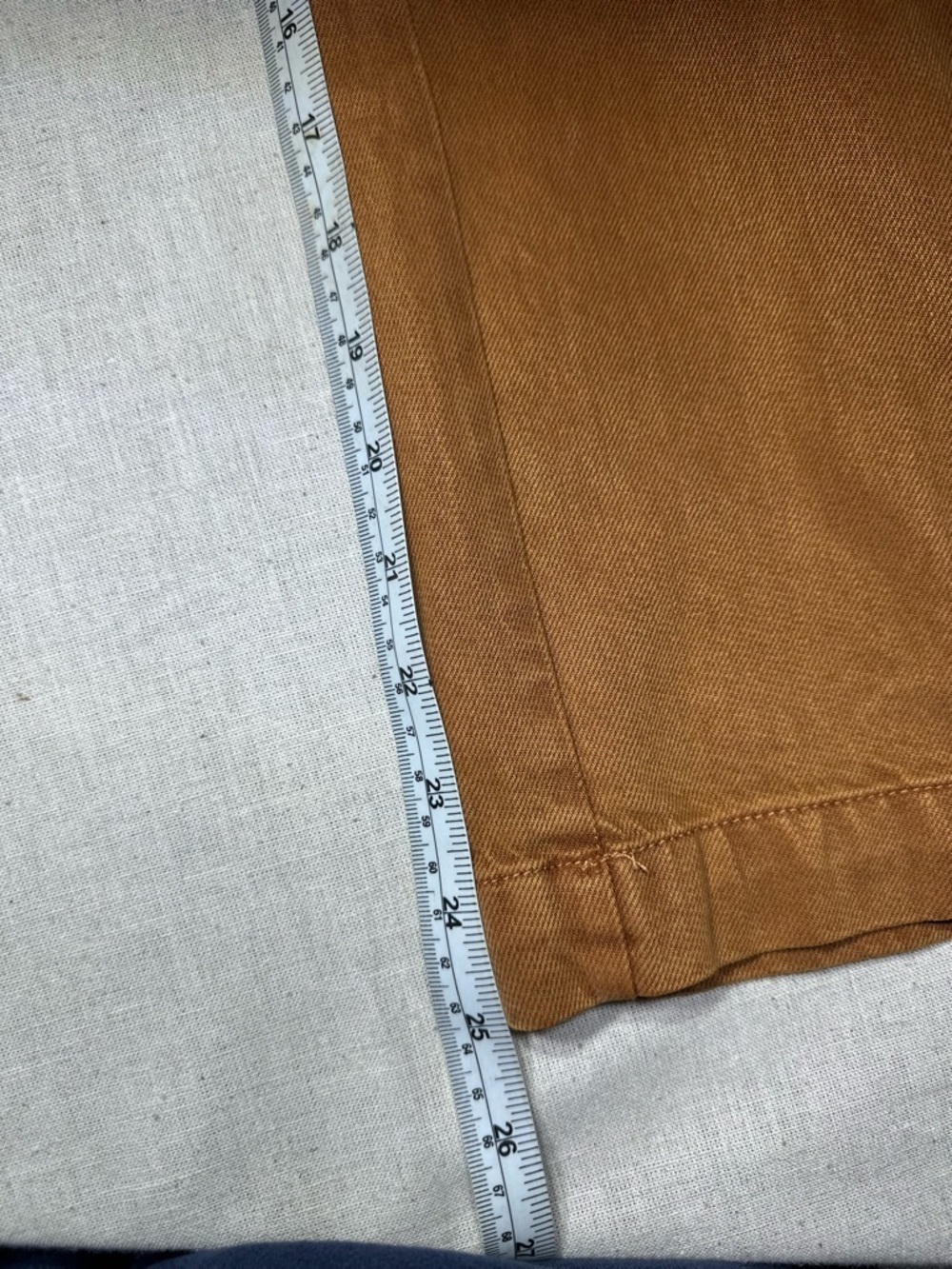 YFB Wide Leg Utility Pants in Rust Brown cropped pull on cotton women’s size M - Picture 6 of 7